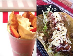 イベントのご提供したタコスとクレープ