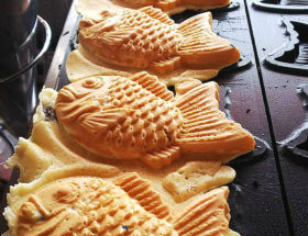 焼き立てのたい焼き